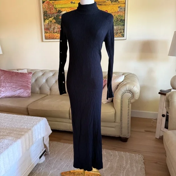 Zara | Dresses | Zara Black Turtleneck Maxi Dress | Poshmark Zara | Dresses | Zara Black Turtleneck Maxi Dress | Poshmark